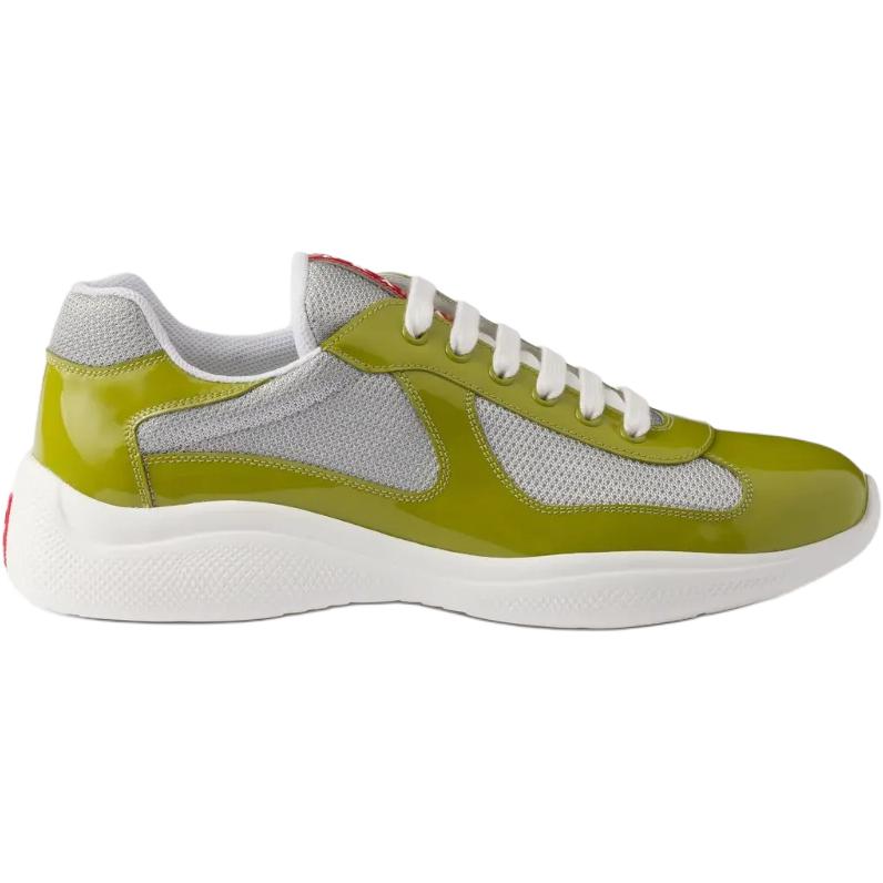 America's Cup Low top повседневные мужские туфли лаймовый PRADA, Original Shoe Box Included — фото 3