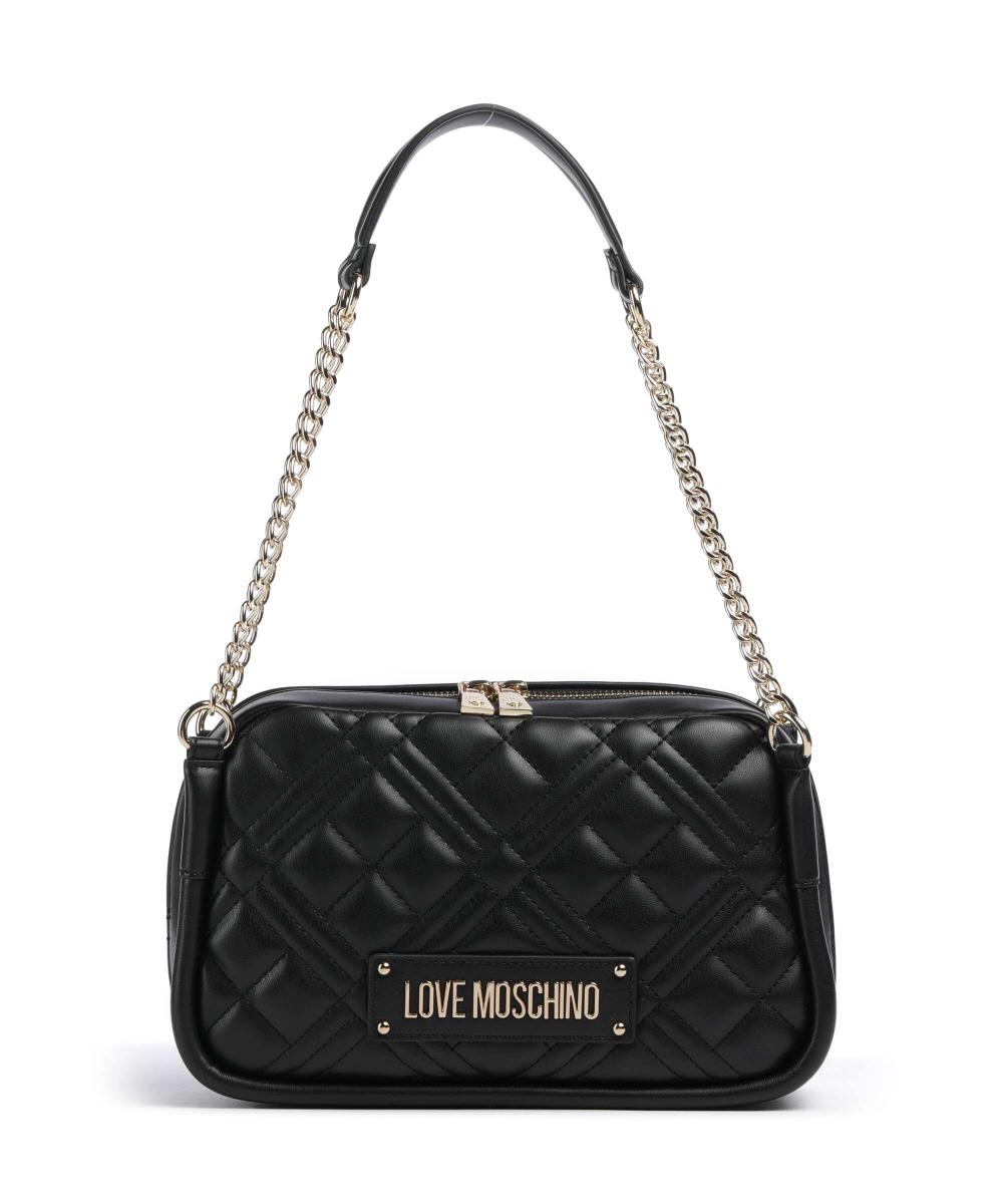

Стеганая сумка через плечо из искусственной кожи Love Moschino, черный