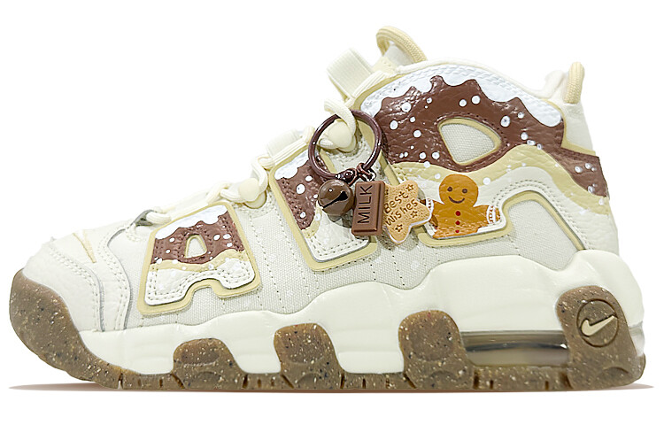 

Кроссовки Nike Air More Uptempo Vintage Basketball Shoes Women's Mid-Top Coffee