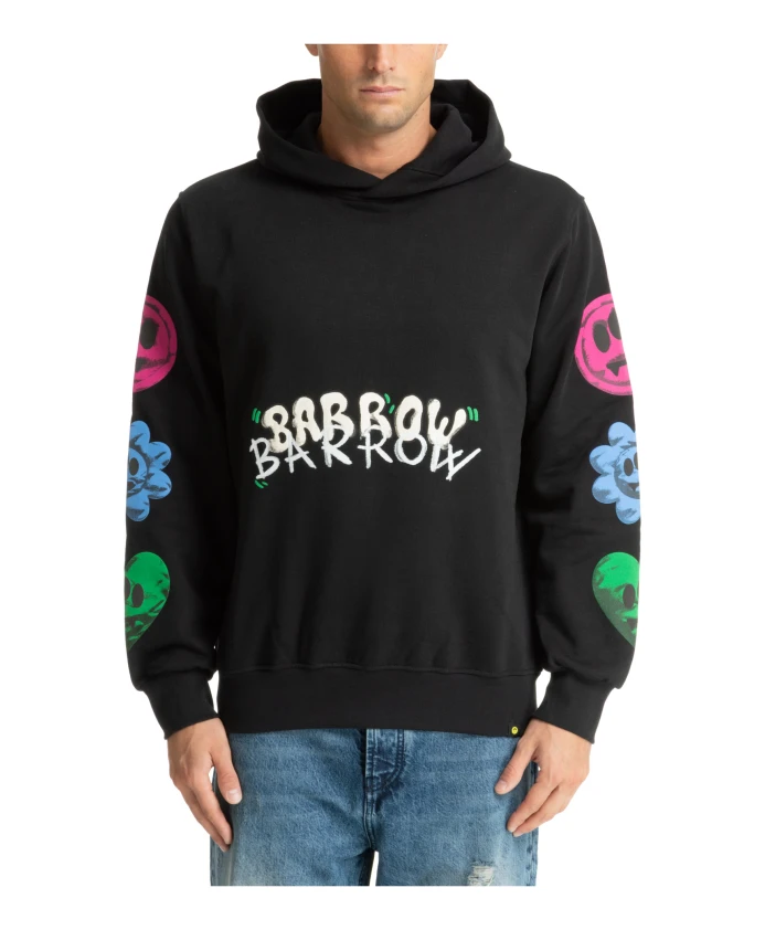 

Худи с узорным логотипом Barrow, черный