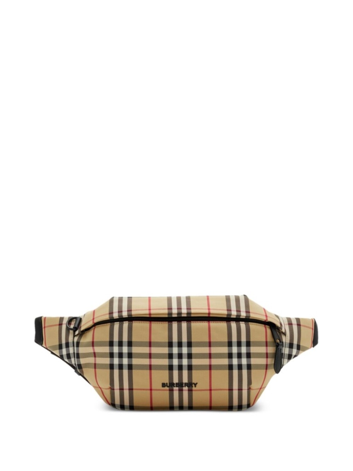 

Burberry клетчатая поясная сумка с нашивкой-логотипом, нейтральный цвет