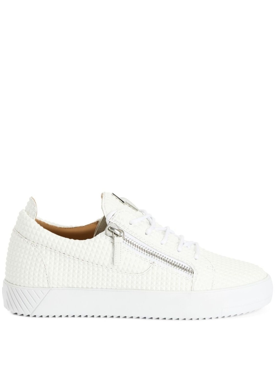 

Кеды Giuseppe Zanotti Frankie из фактурного материала, белый
