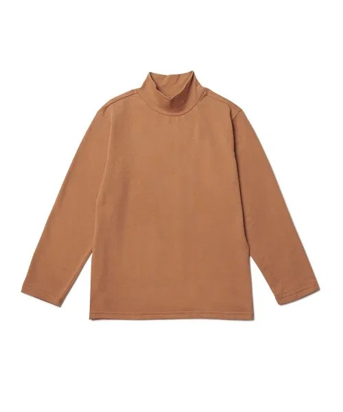 Детская футболка MUSINSA STANDARD KIDS с длинным рукавом и воротником-гольф — фото 2