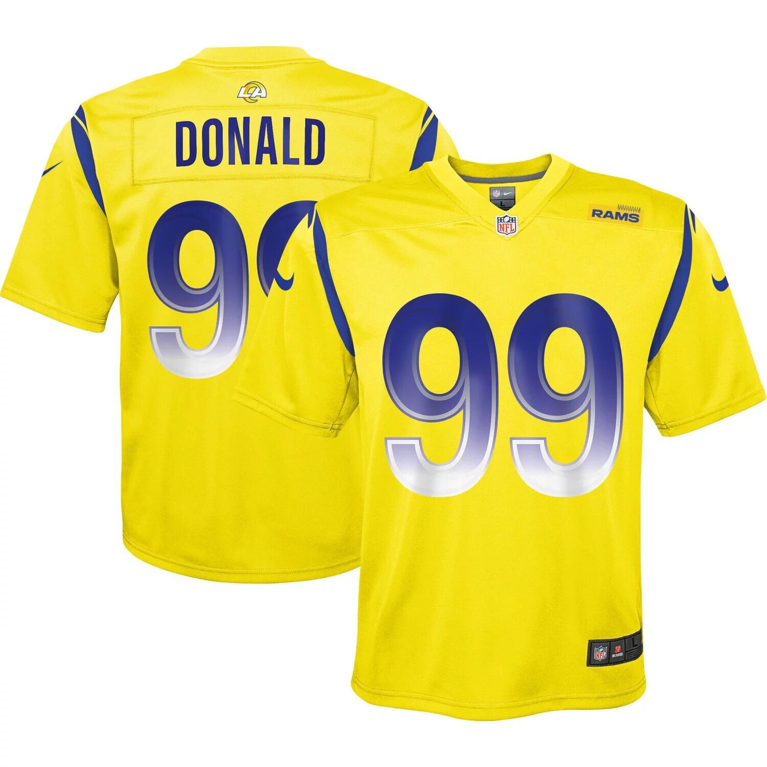 

Молодежная футболка Nike Aaron Donald Gold Los Angeles Rams Inverted Game Nike