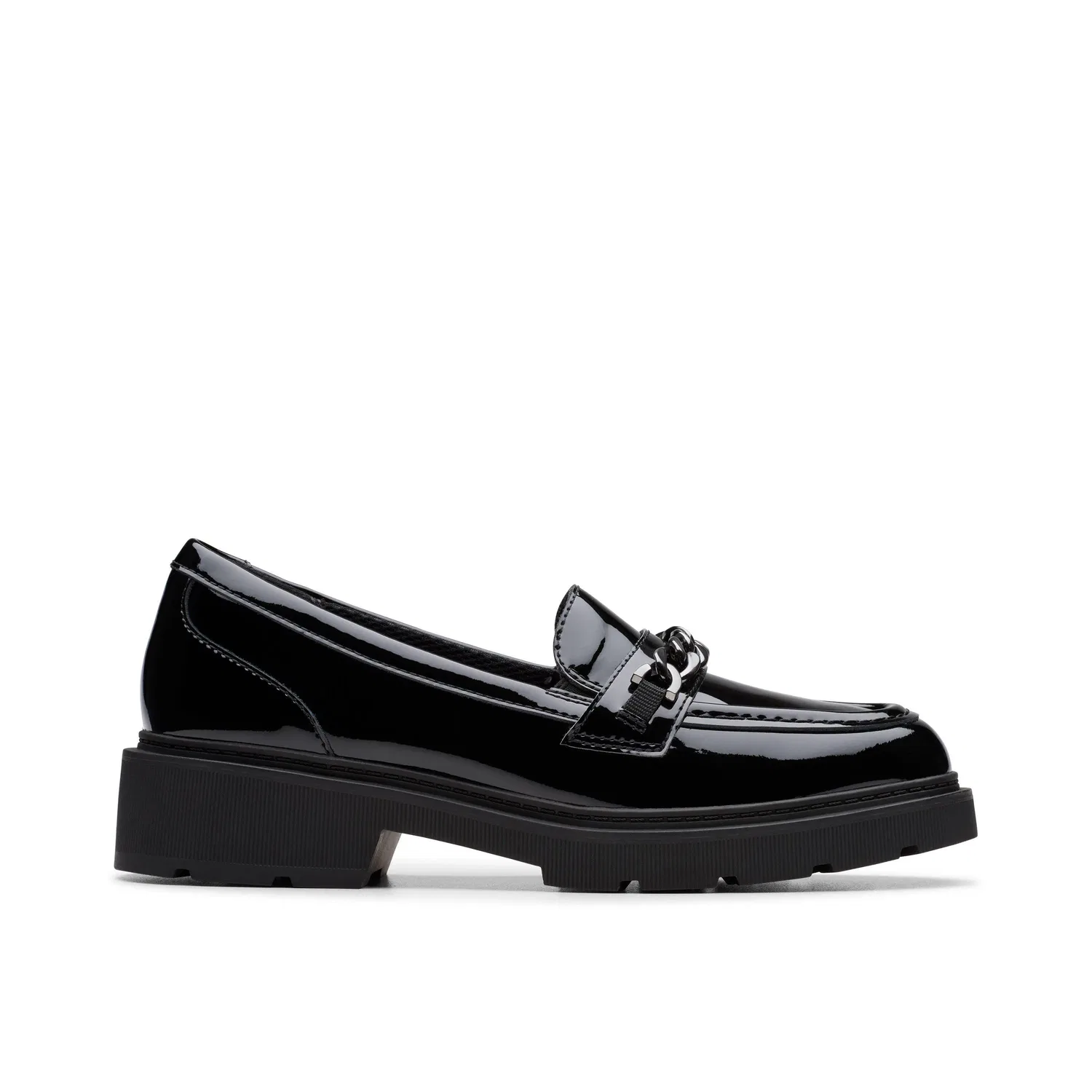 Лоферы на утолщенной подошве Clarks, черный