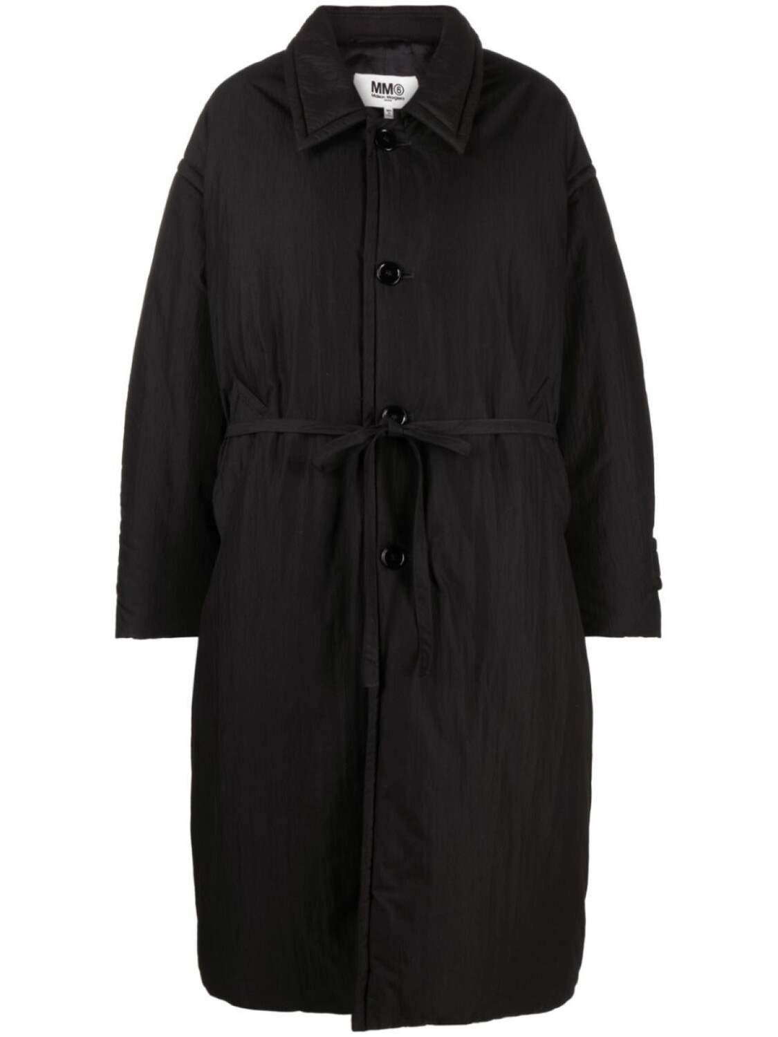 

MM6 Maison Margiela пуховик с поясом, черный