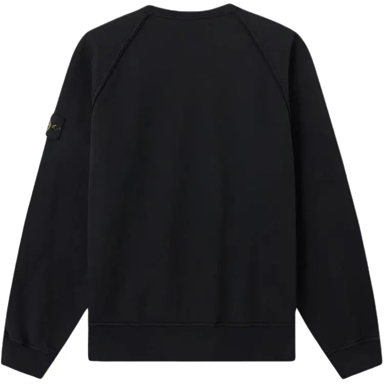 Толстовка с круглым вырезом оверсайз STONE ISLAND 6100041, черная, L1S156100041S0051V0029 — фото 2