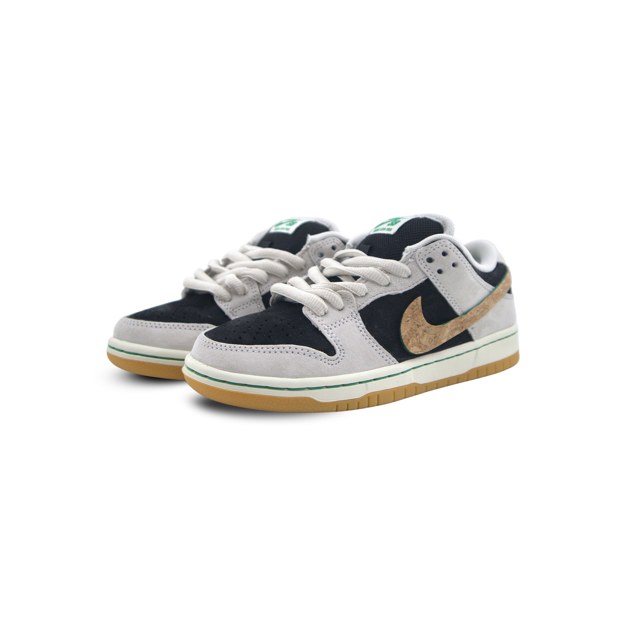 Скейтбордные кроссовки Dunk SB Cork с низким верхом, износостойкие, унисекс Nike, черный серый — фото 4