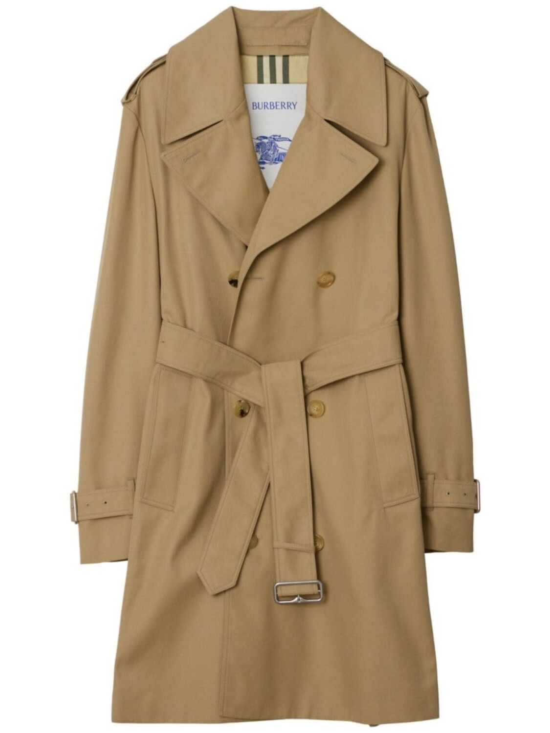 

Пальто средней длины Burberry, нейтральный цвет