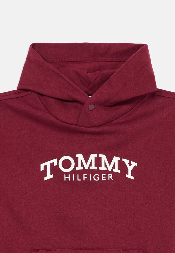 Толстовка с капюшоном из флиса с принтом логотипа Tommy Hilfiger, Rich Cherry — фото 4