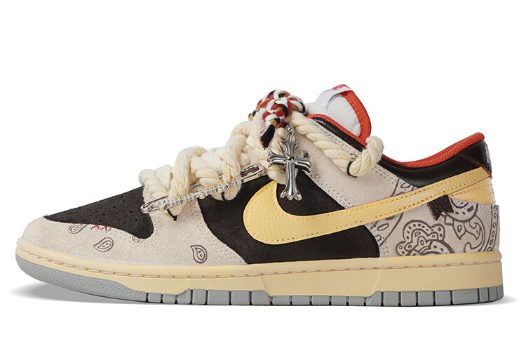 

Кроссовки для скейтбординга Dunk унисекс с низким верхом серый/черный Nike