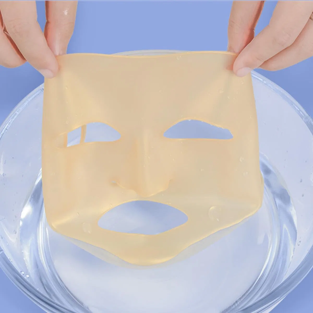 Маска для лица MOBUTOFU — Силиконовая 3D на уши, ., золотая — фото 4