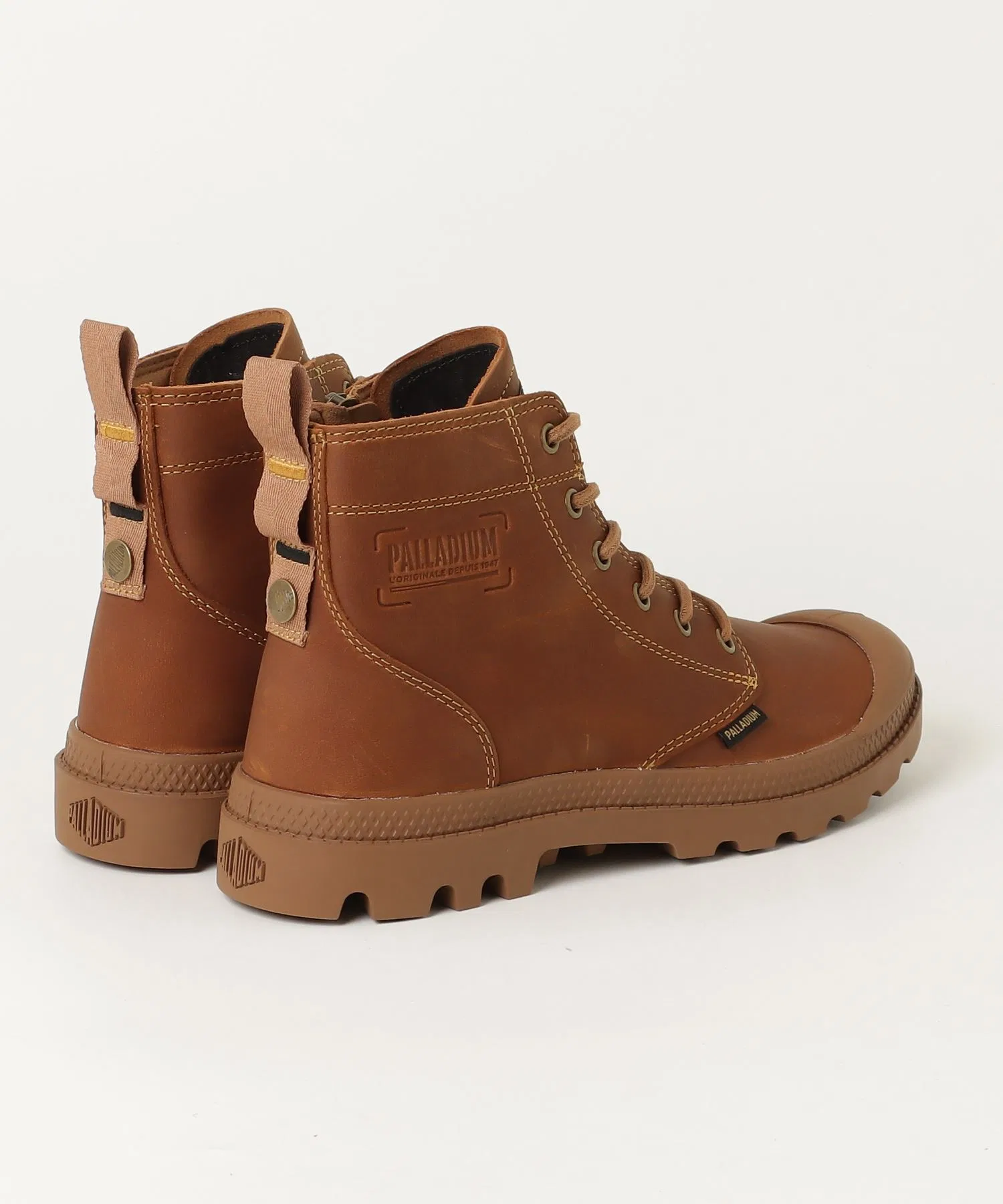 Мужские и женские ботинки PALLADIUM PAMPA ZIP LTH LEGACY из натуральной кожи — фото 2