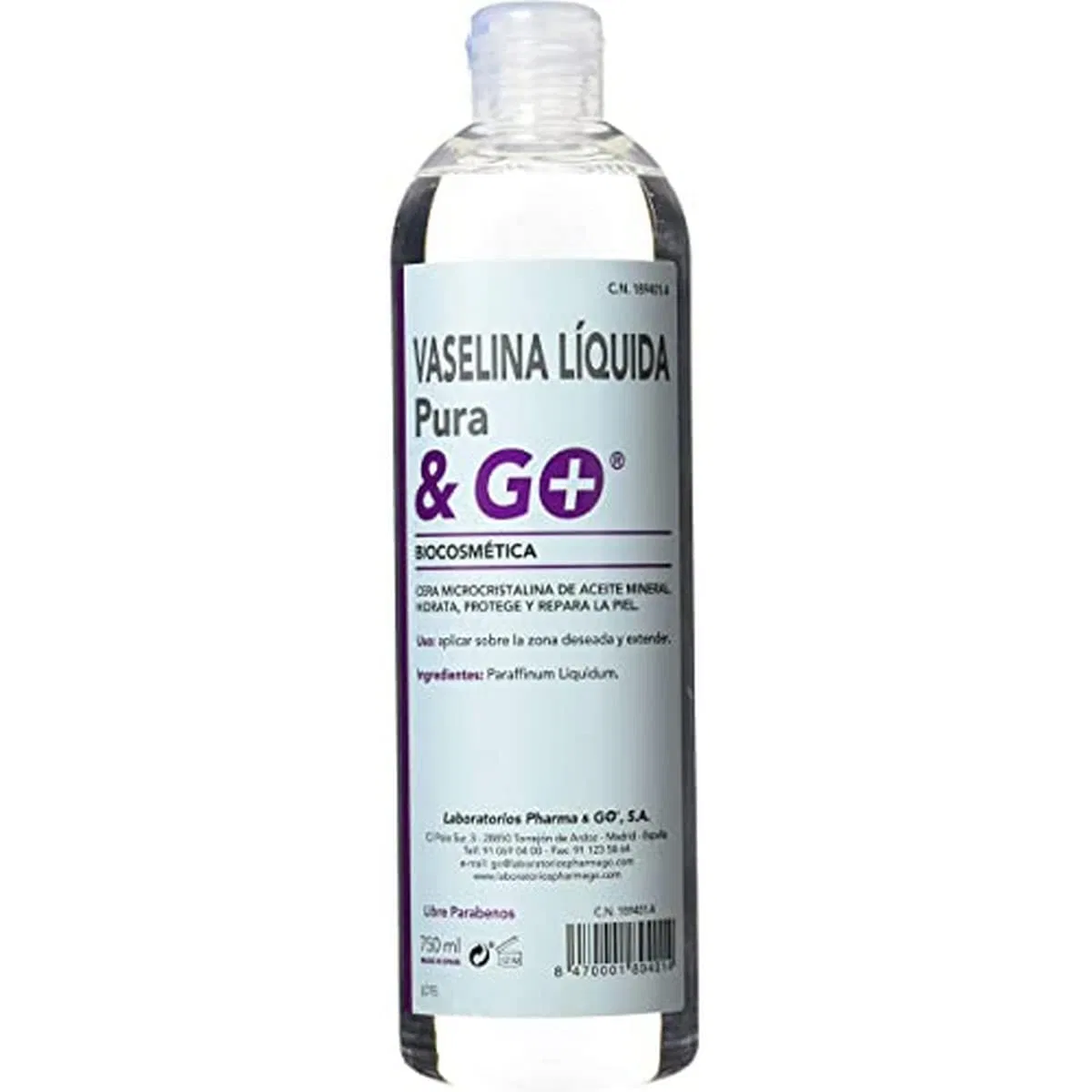 Жидкий вазелин Pharma&Go, 750 мл Pharma & Go