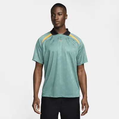 

Футболка Nike Culture of Football, цвет Bicoastal/Black/Sundial/Bright Crimson