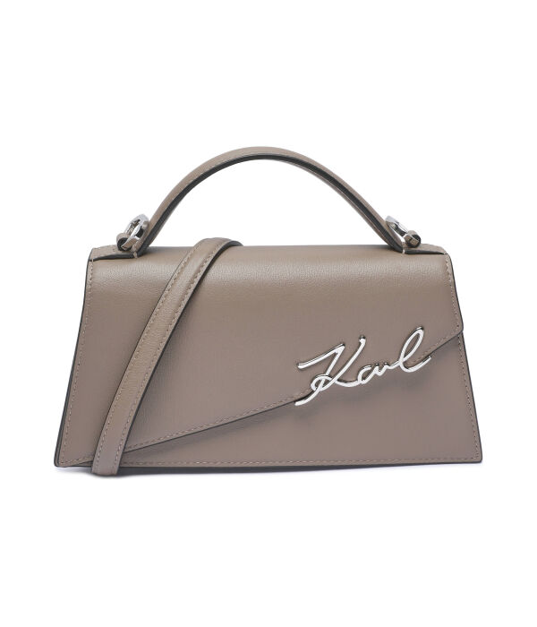 

Кожаная сумочка k/signature Karl Lagerfeld, желтый