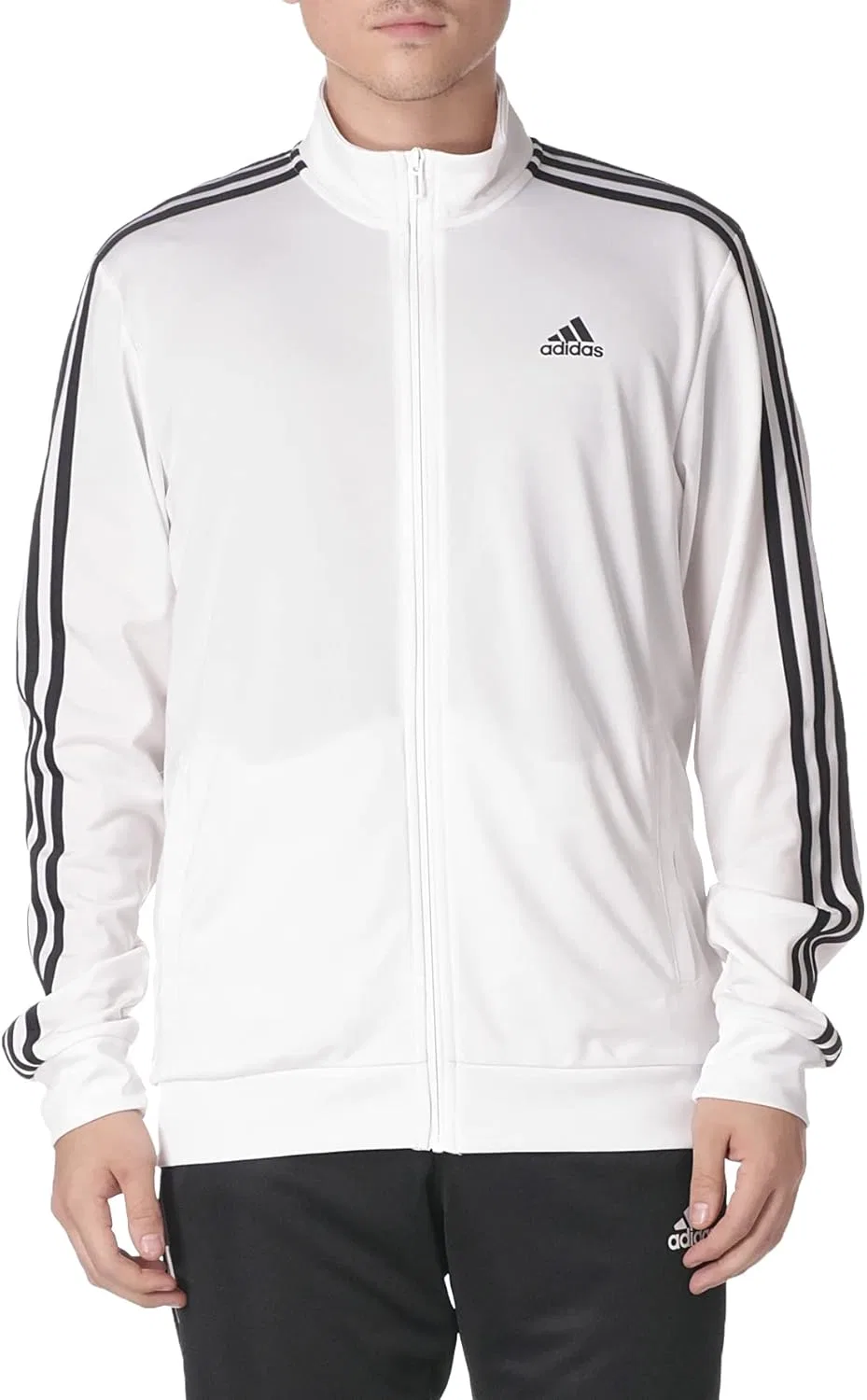 Тренировочная куртка adidas, White/Black — фото 3