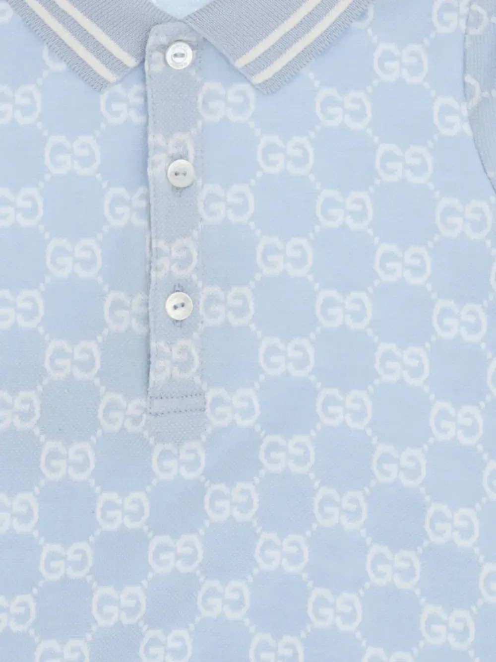 Комплект коротких трусиков с узором GG (два штанин) Gucci Kids, синий — фото 3
