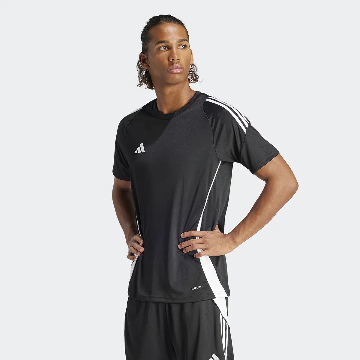 

Мужская футболка Tiro 24 Adidas, черный/белый