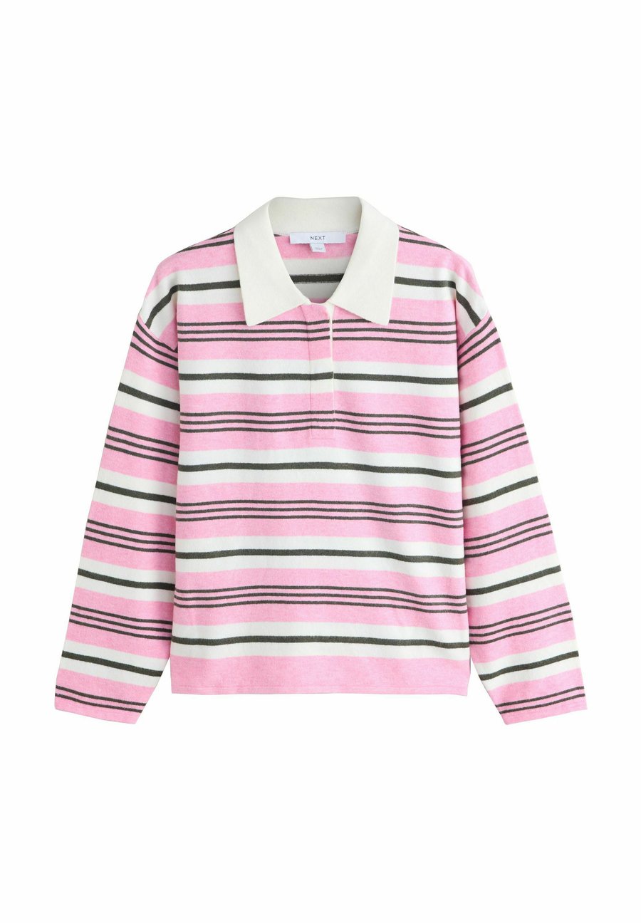 

Поло Next Polo shirt, Pink Stripe/Pink
