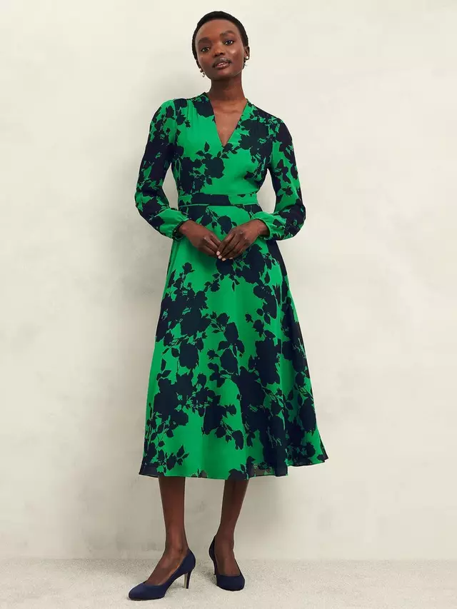 

Платье Hobbs Petite Aurora Floral, цвет navy/green