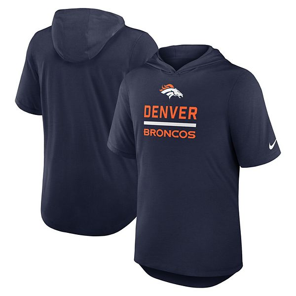 

Мужская футболка с капюшоном Denver Broncos Lockup трикотаж navy Nike