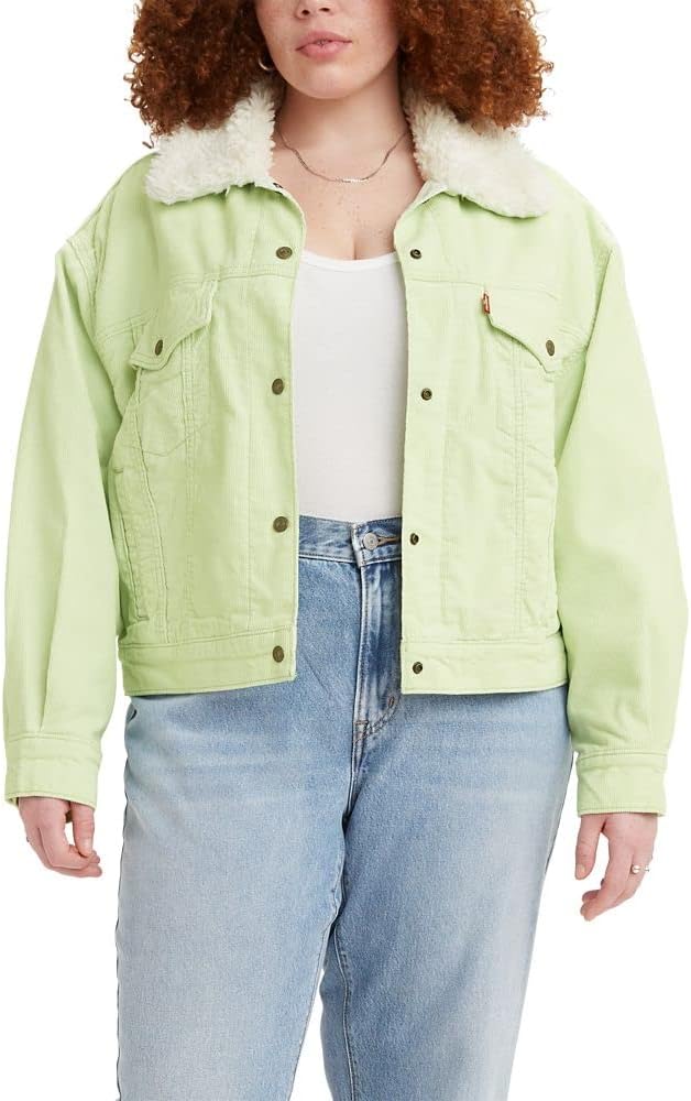 

Женские толстовки Levi's Sherpa Baby Baggy Trucker, Meadow Mist