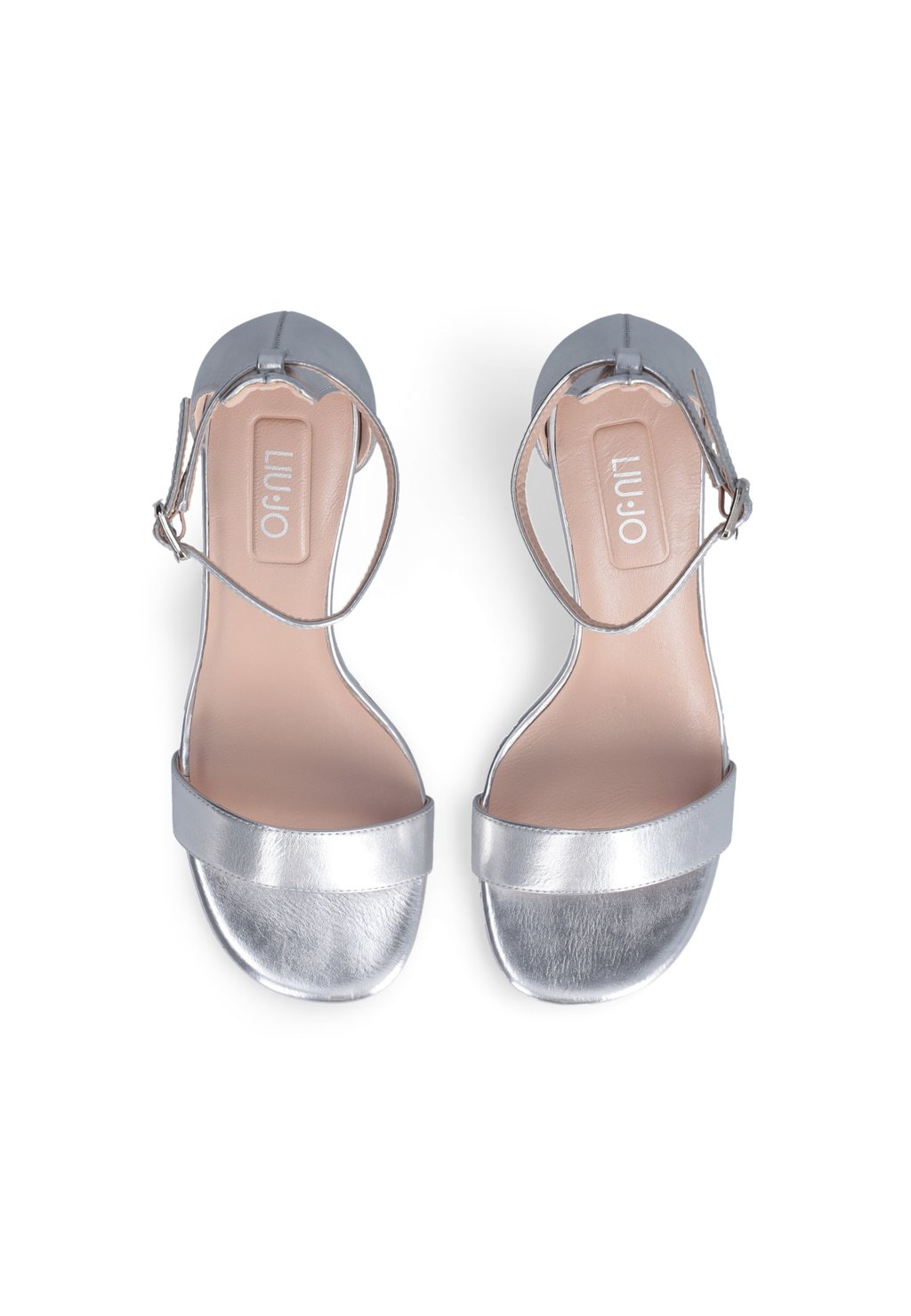 Босоножки на высоком каблуке ALE - Sandals LIU JO, серебряный — фото 4