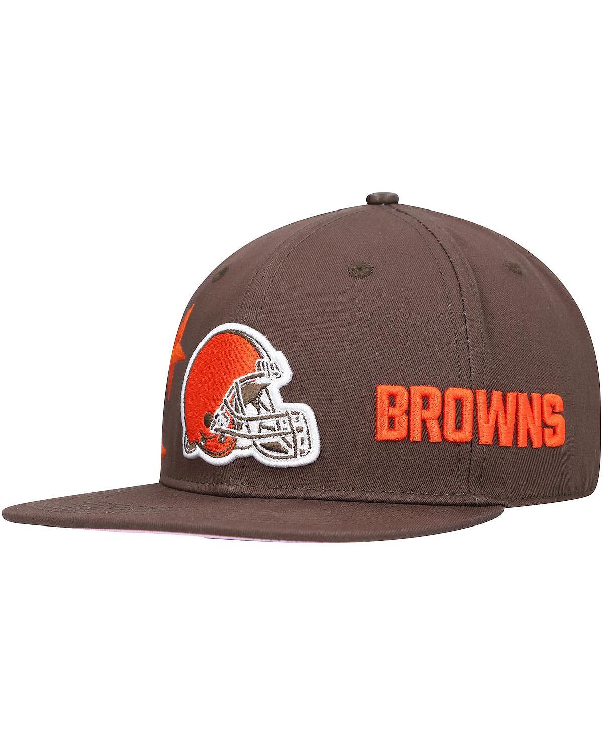 

Мужская кепка Snapback Cleveland Browns Brown Stars Pro Standard