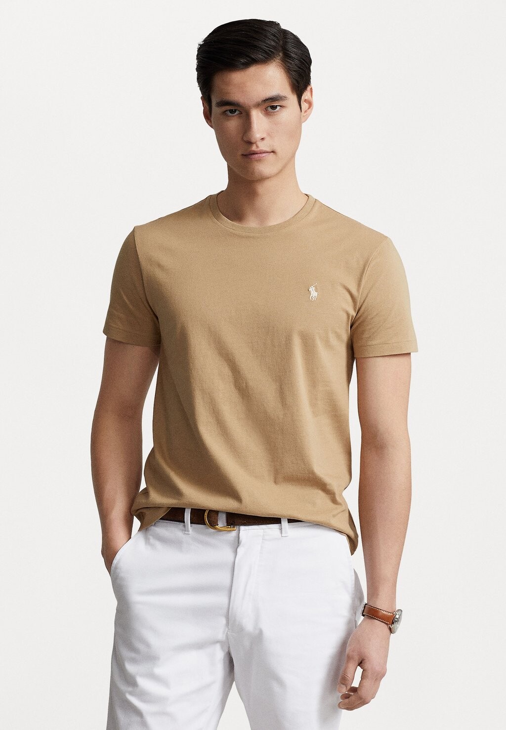 

Базовая футболка КОРОТКИЙ РУКАВ Polo Ralph Lauren, роскошный коричневый