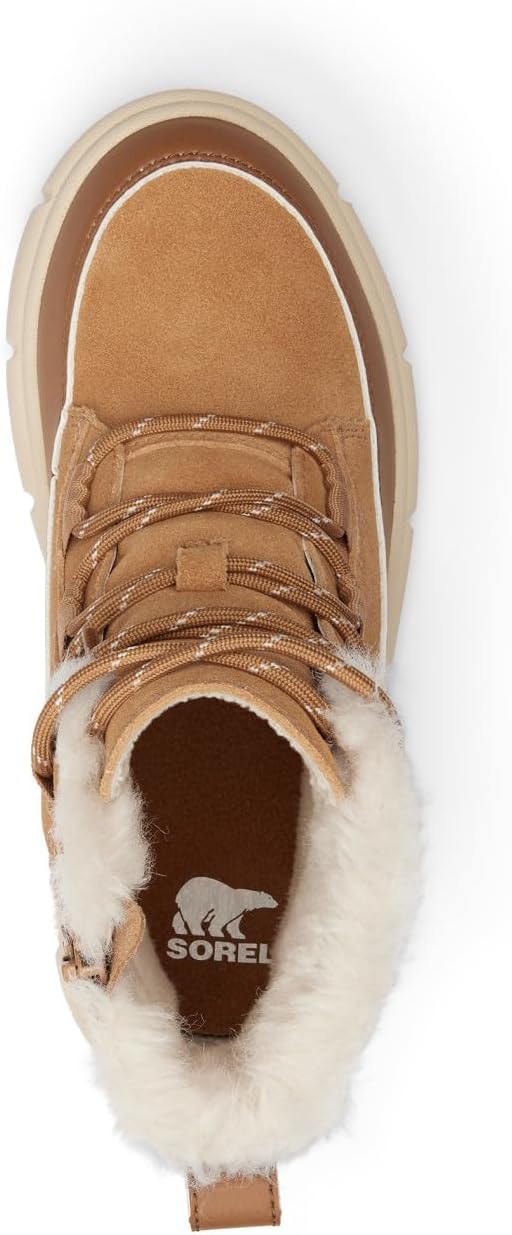 Детские ботинки Sorel Children's Explorer III с шнуровкой, бежевый — фото 2