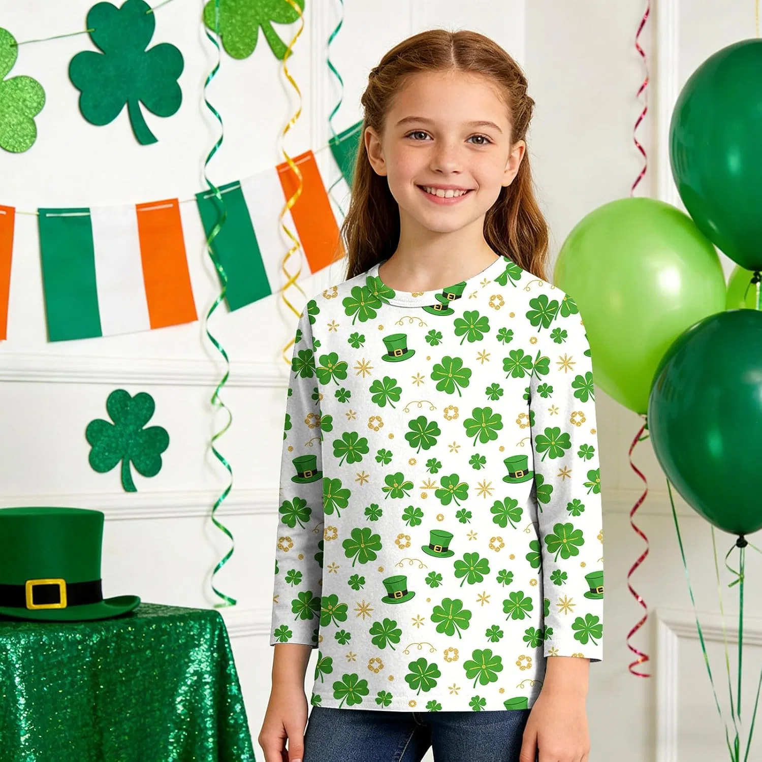 Футболка с принтом Shamrock Zzalalana, мультиколор27 — фото 2