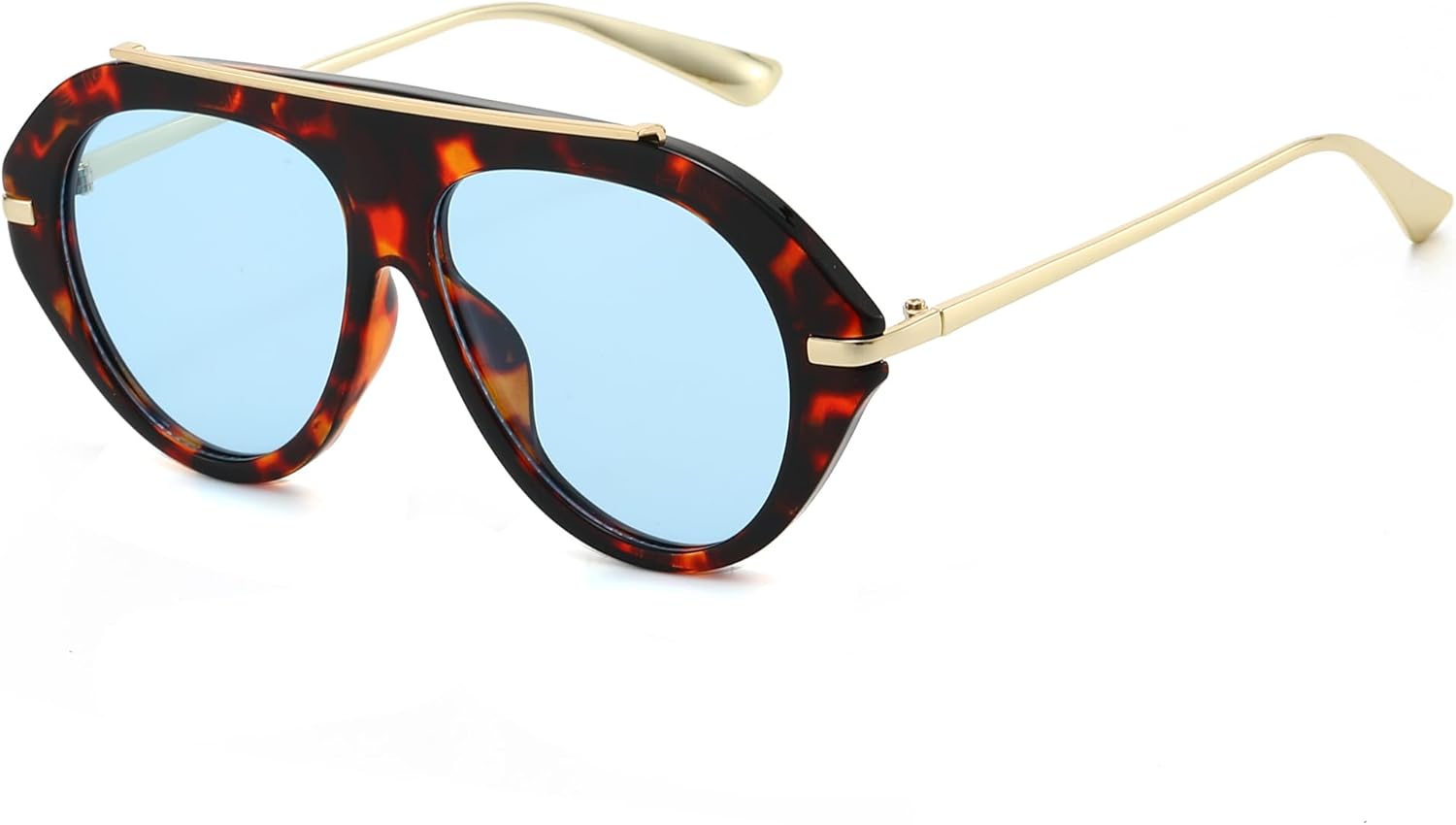 

Солнцезащитные очки Long Keeper Oversized Pilot - для женщин и мужчин, в стиле ретро 70-х, золотистые квадратные, модные, с плоской верхней частью, солнцезащитные очки UV400, Leopard Blue