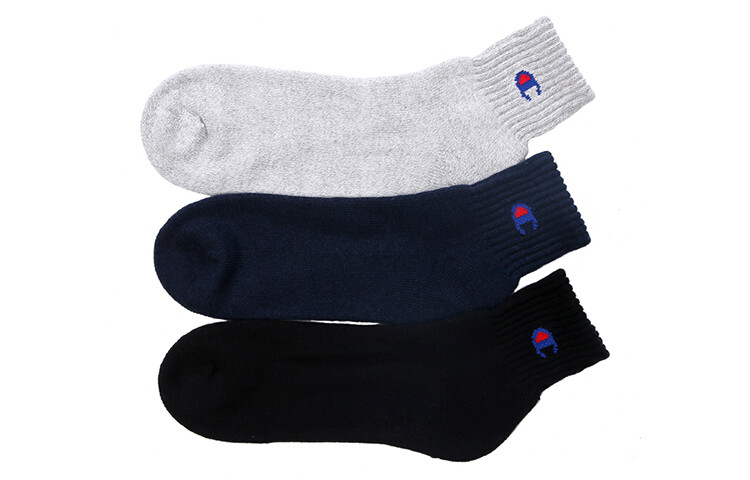 

Носки Champion унисекс до середины икры, цвет 3 double packs (color blocking)