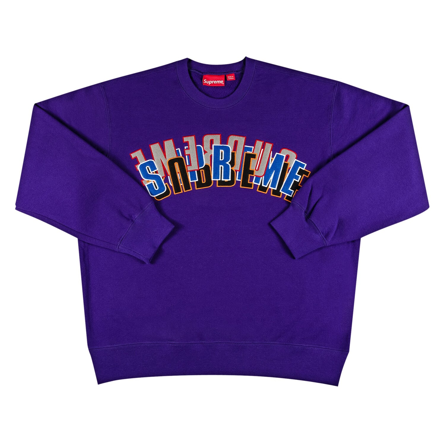 

Supreme Stacked Crewneck Фиолетовый