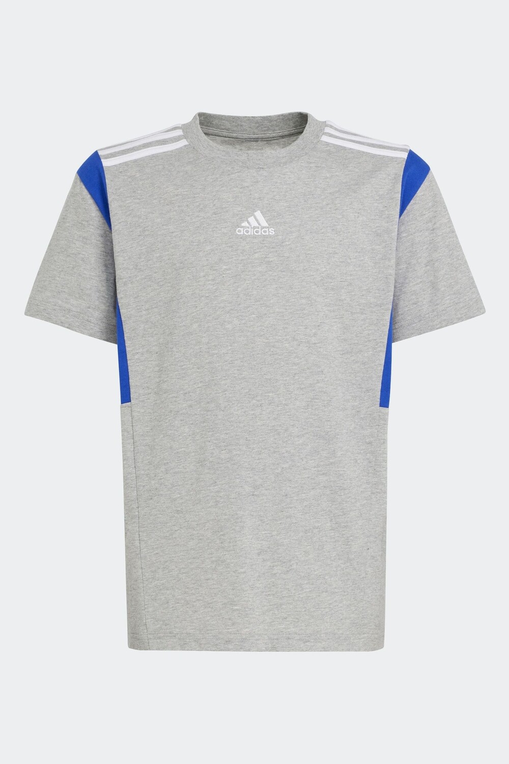 

Детская футболка из 100% хлопка с цветными блоками Adidas, серый