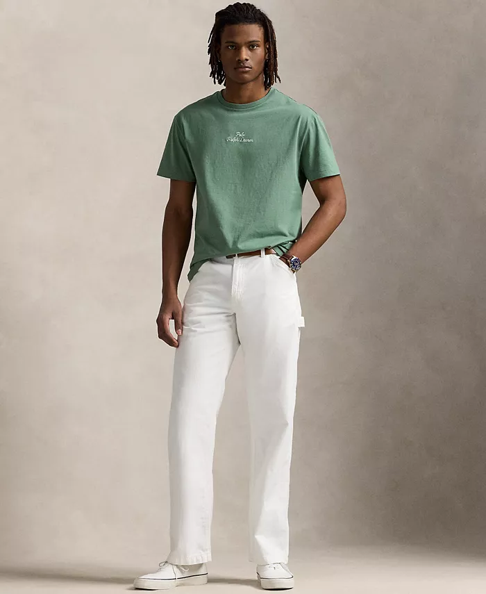 

Мужская классическая футболка с логотипом Polo Ralph Lauren, зеленый