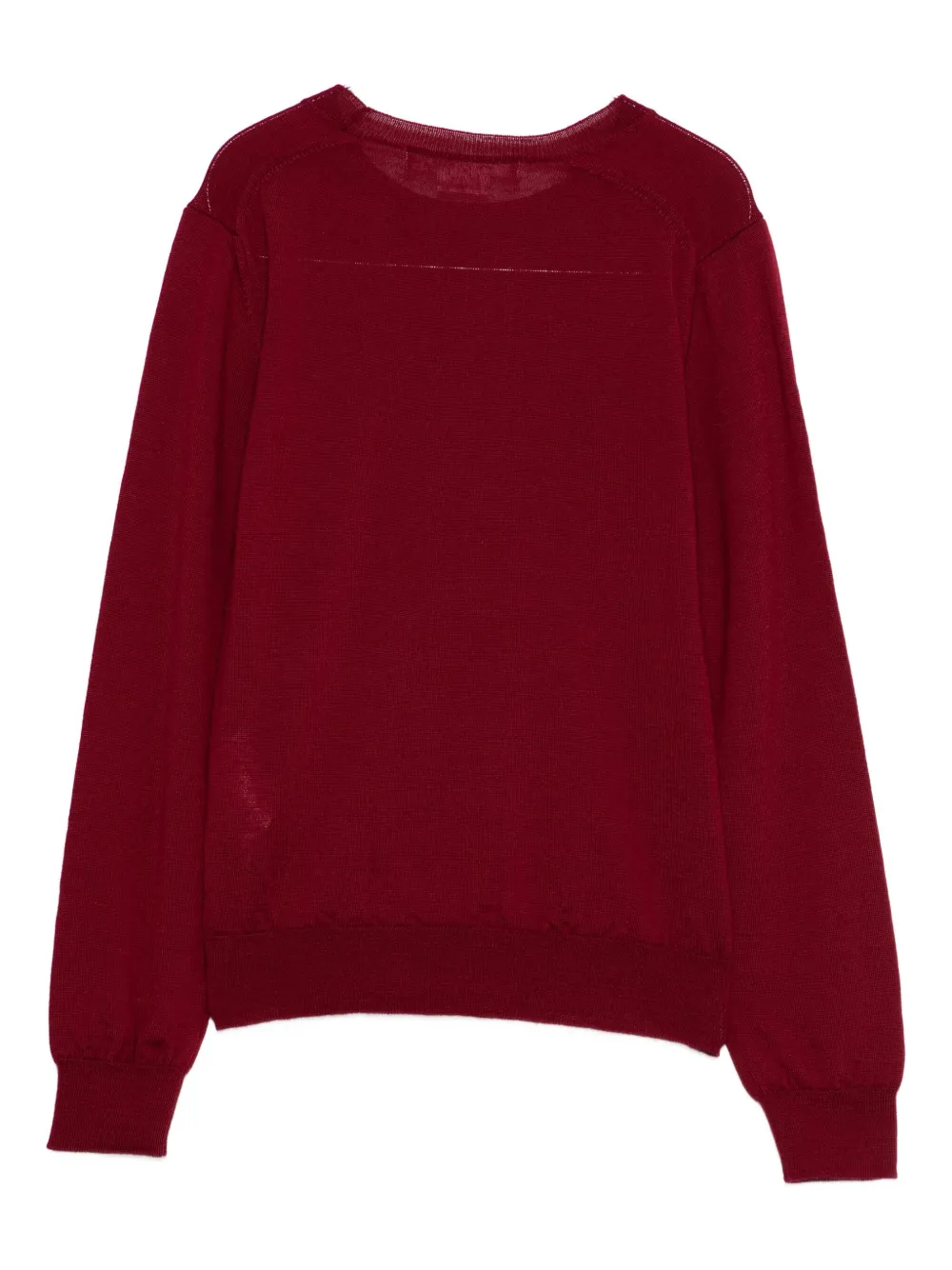 Шерстяной свитер с круглым вырезом COMME DES GARCONS, красный — фото 2