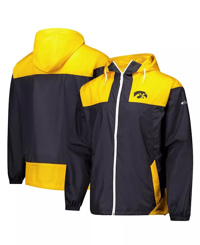 

Мужская черная ветровка Iowa Hawkeyes Flash Challenger II Omni-Shade с молнией на всю длину Columbia