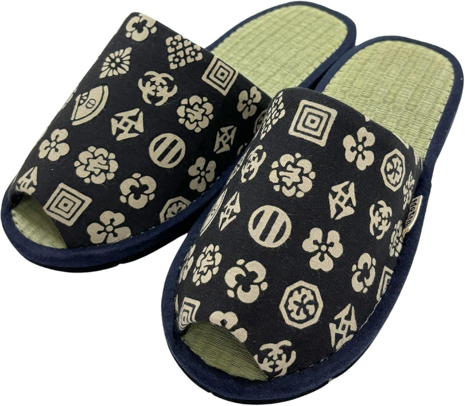 

Домашние тапочки с открытым носком для женщин и мужчин, обувь для дома, тапочки для спальни IGUSA Edoten, черный