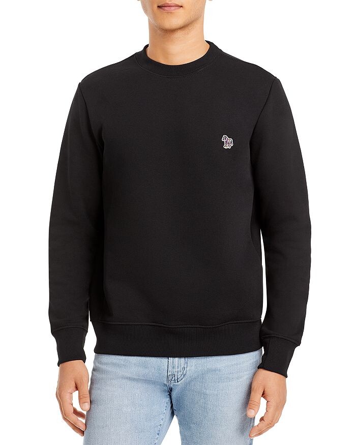 

Толстовка Paul Smith с нашивкой зеброй и круглым вырезом PS Paul Smith, черный