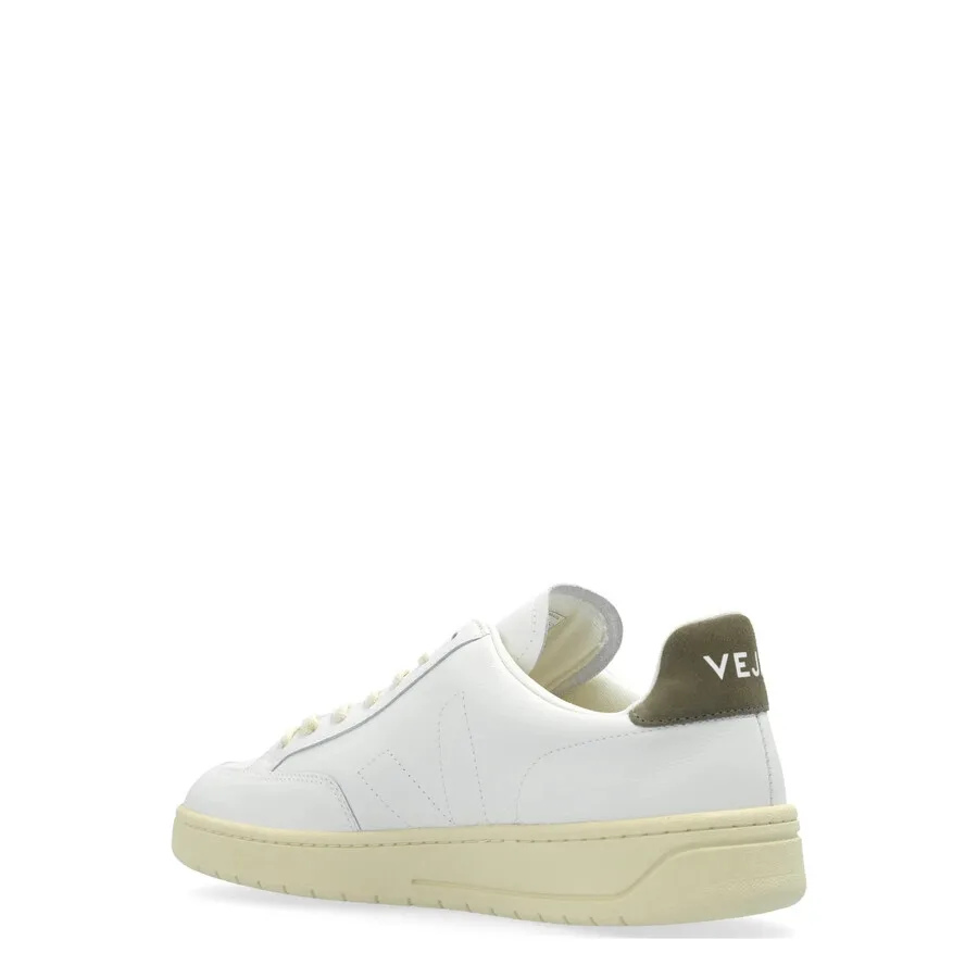 Кроссовки низкие Veja V-12 Stitch с кожей, белый — фото 3