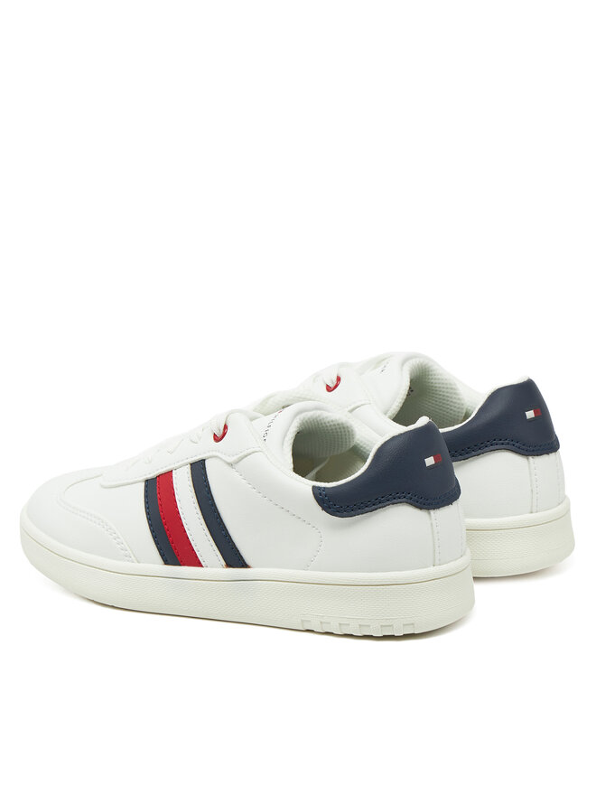 Кроссовки Tommy Hilfiger Stripe Low Cut Lace-Up Sneaker T3X9-33850-1355 S, белый — фото 3