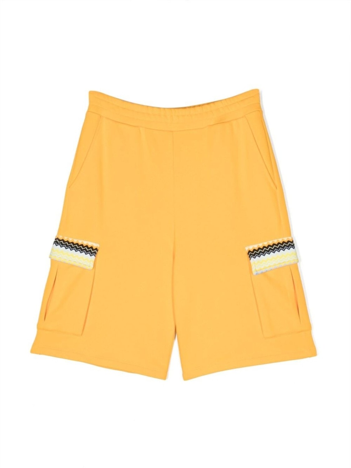 

Missoni Kids шорты с узором зигзаг, желтый
