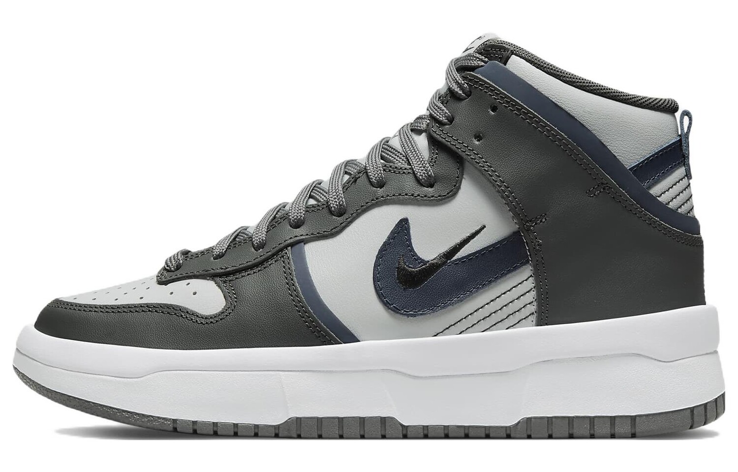 

Кроссовки Nike Dunk High Up Iron, светло-серый/черный