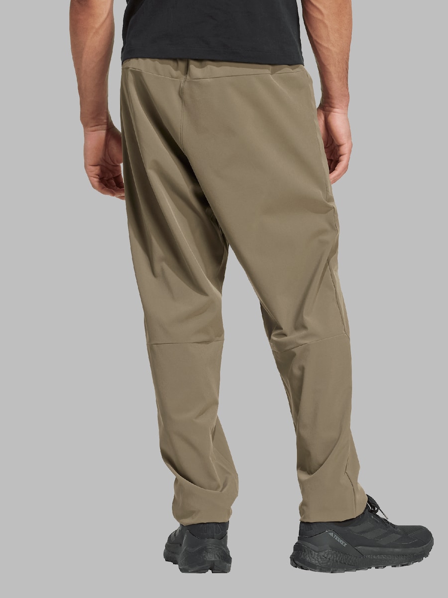 Облегающие брюки для активного отдыха ADIDAS TERREX Essentials, хаки — фото 4