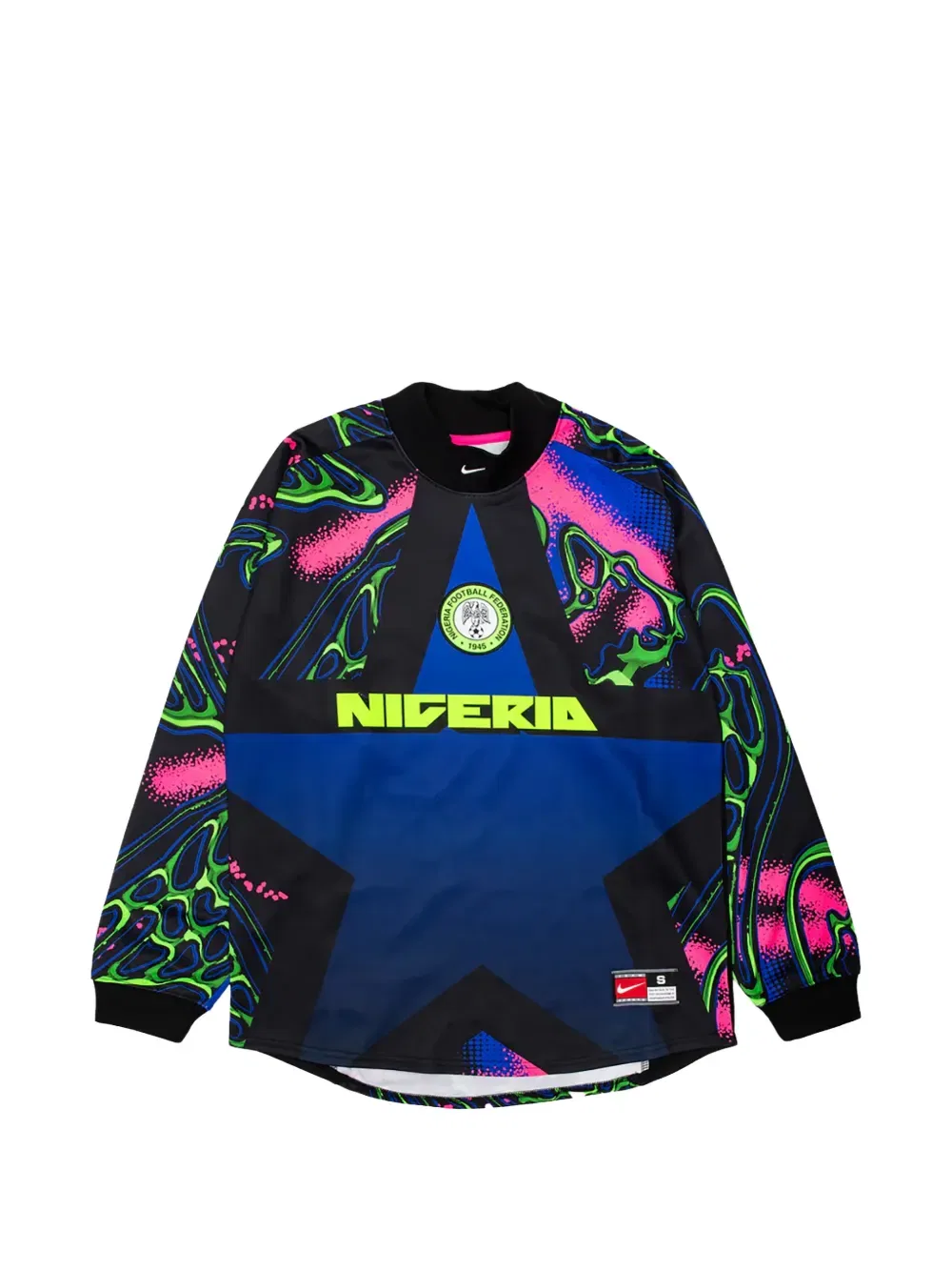 Оригинальная вратарская футболка сборной Нигерии Nike, черный