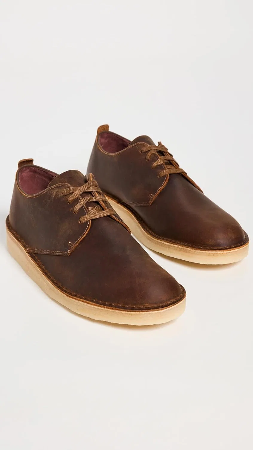 Мужские замшевые туфли Clarks Coal London Maple, 2-Beeswax — фото 4