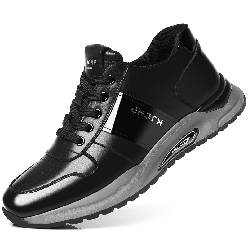 

Абразивостойкие мужские низкие кеды черные KJ-921 Black со скрытой платформой, цвет KJ-921 Black Hidden Wedge