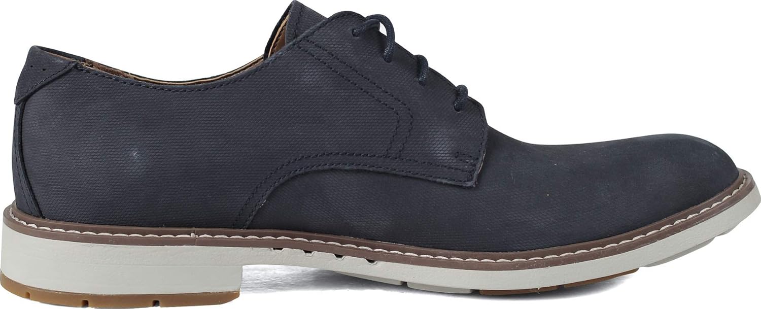Мужские кроссовки Clarks Derby на шнуровке, Navy Nubuck — фото 4